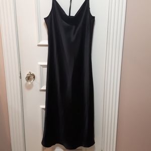NWOT black slip dress